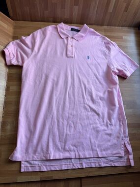 Ralph Lauren pink short sleeve polo shirt size XL